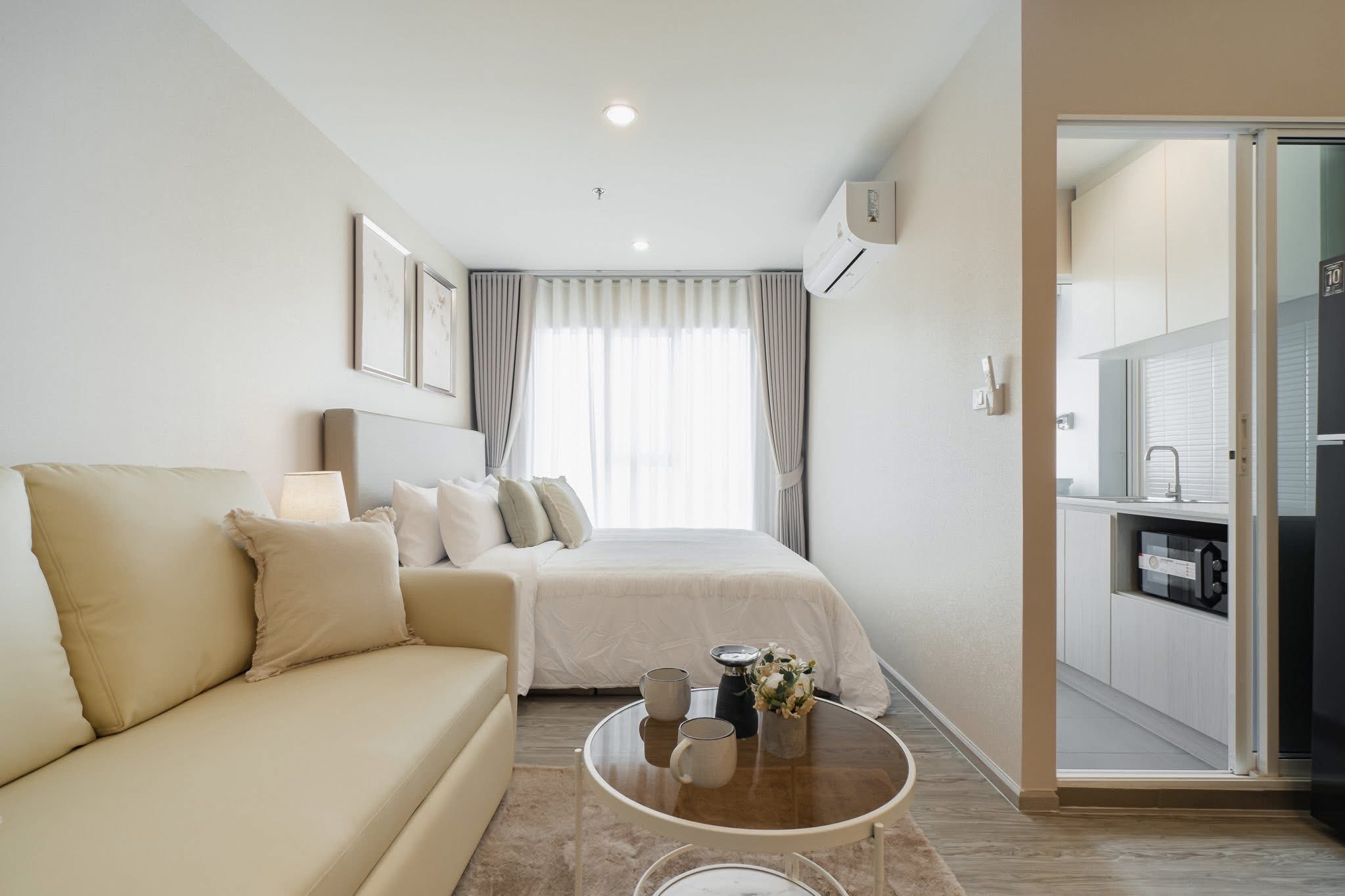ให้เช่า ตึกB ชั้น 31 วิวแม่น้ำ เตียง6ฟุต Sofa Bed ห้องใหม่ พร้อมเครื่องนอน detail 1